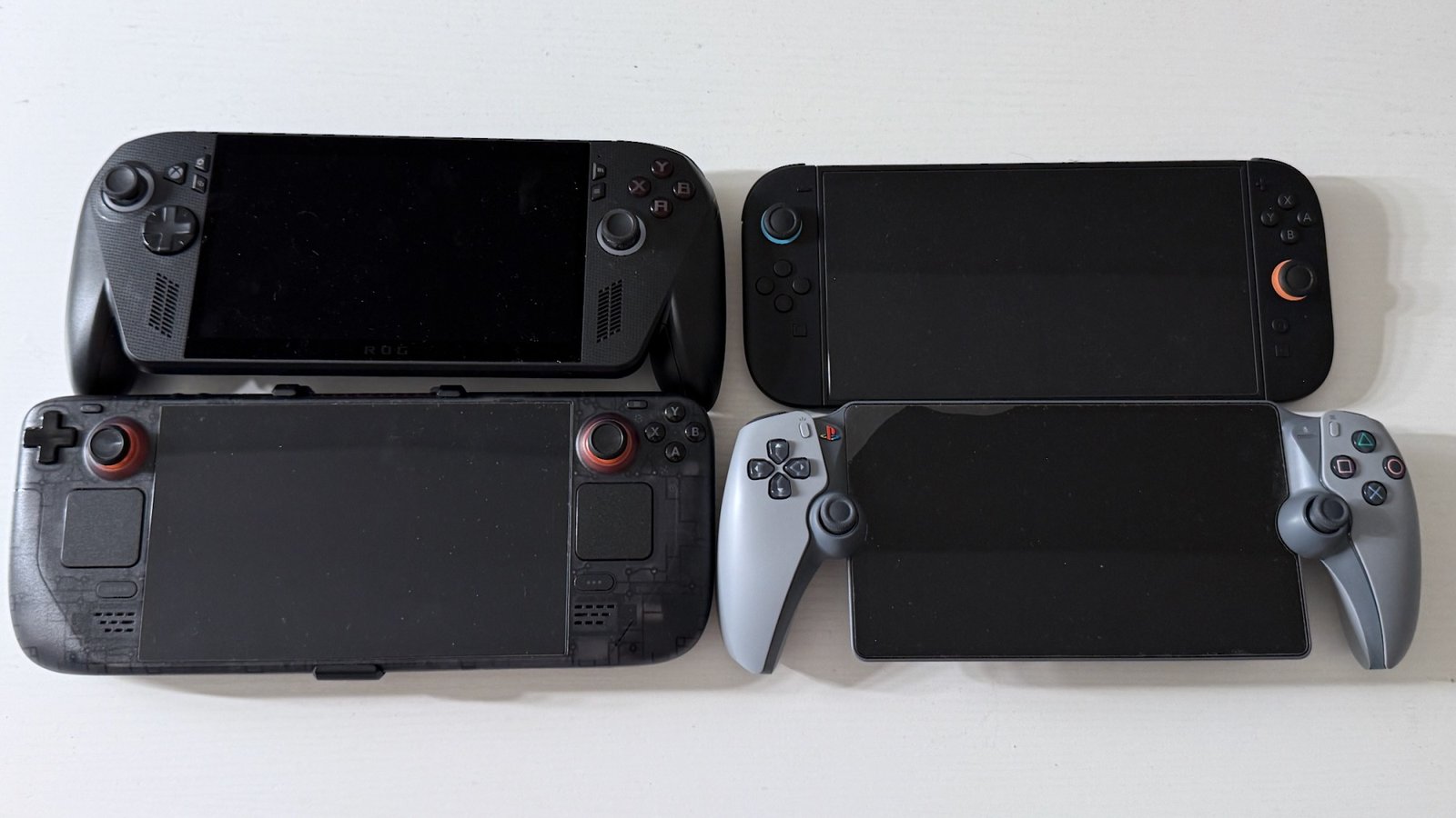 rog xbox ally x, nintendo switch 2, steam deck, playstation portal